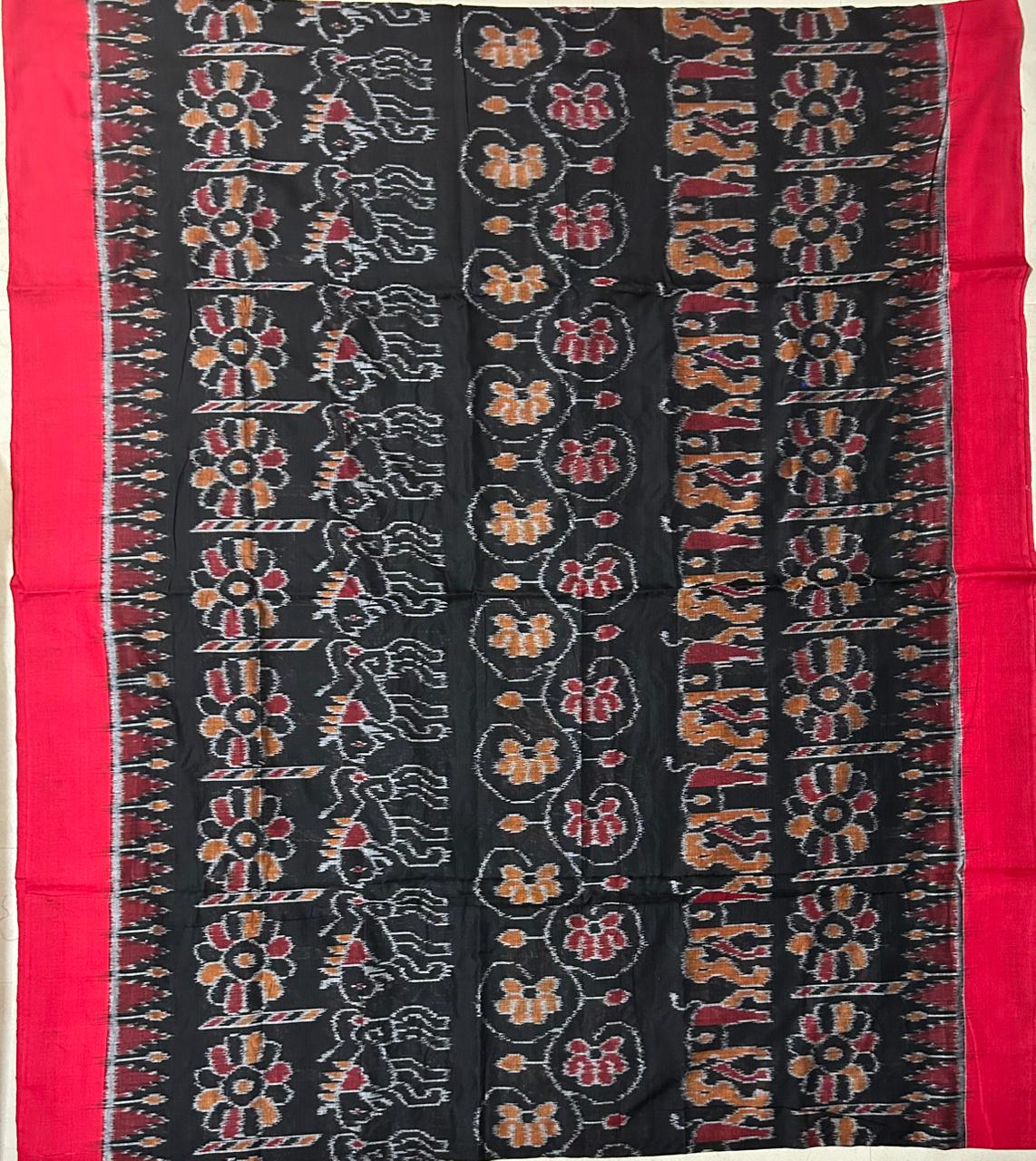 Odisha Famous Nuapatna Khandua Handloom Pure Cotton Saree for Festivals
