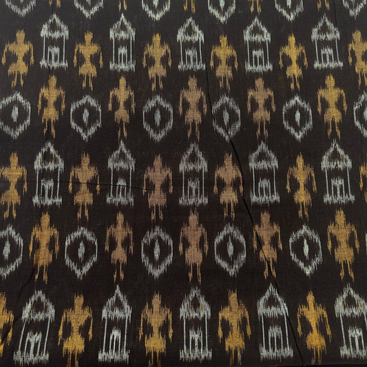 Odisha Handloom Tribal Design Ikat work Pure Cotton Fabric for Online Shopping