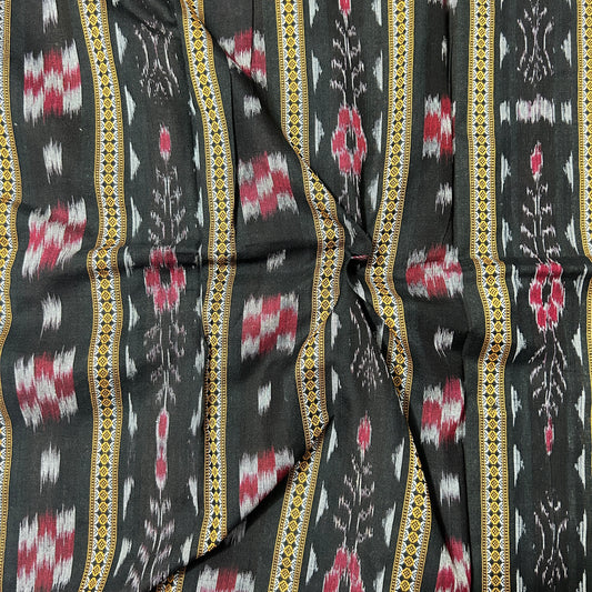 Odisha Handloom Ikat Cotton Handwoven Pure Cotton Fabric from nuapatna