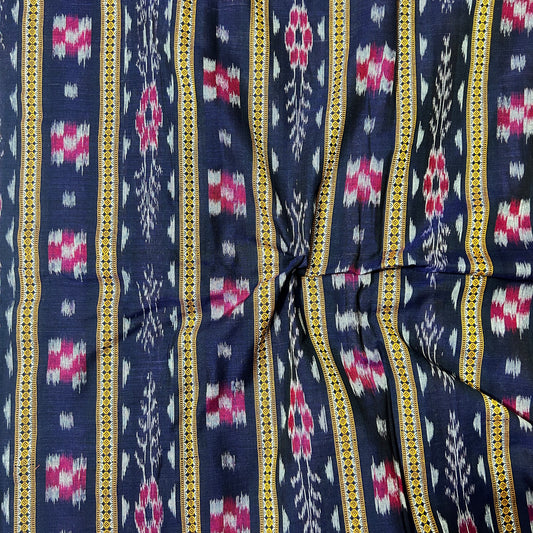 Odisha Ikat Design Handloom Cotton Running Fabric for Unisex dresses for Designers