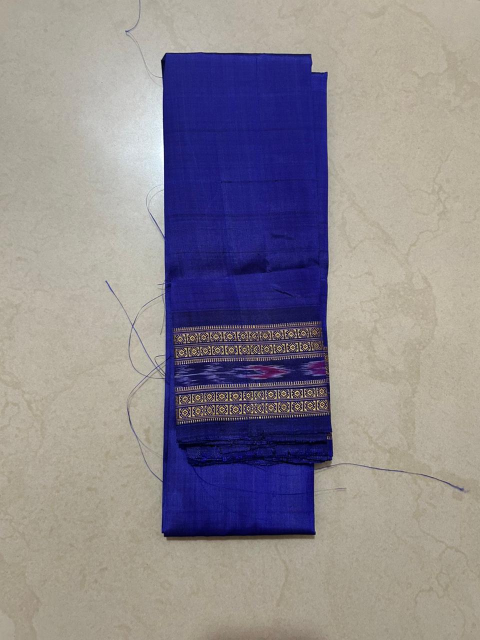 Odisha handloom Pure Silk Khandua Blouse Piece for matching sari