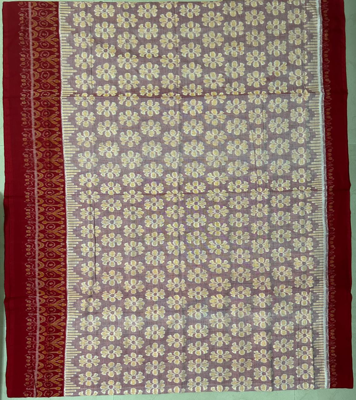 Buy Unique Sambalpuri Pure Cotton odisha handloom saree from Sonepur for Gifting