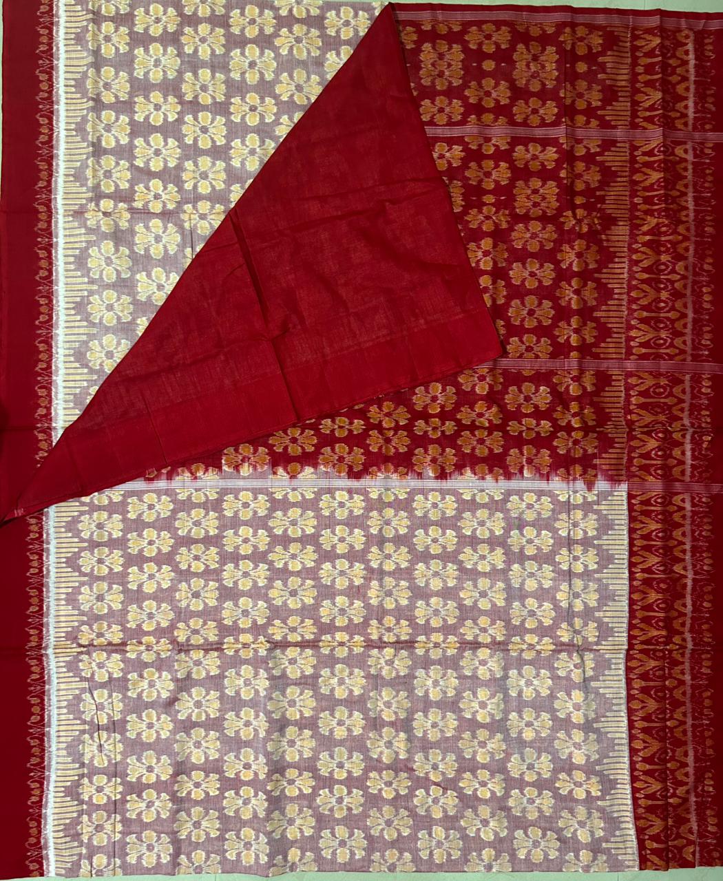 Buy Unique Sambalpuri Pure Cotton odisha handloom saree from Sonepur for Gifting