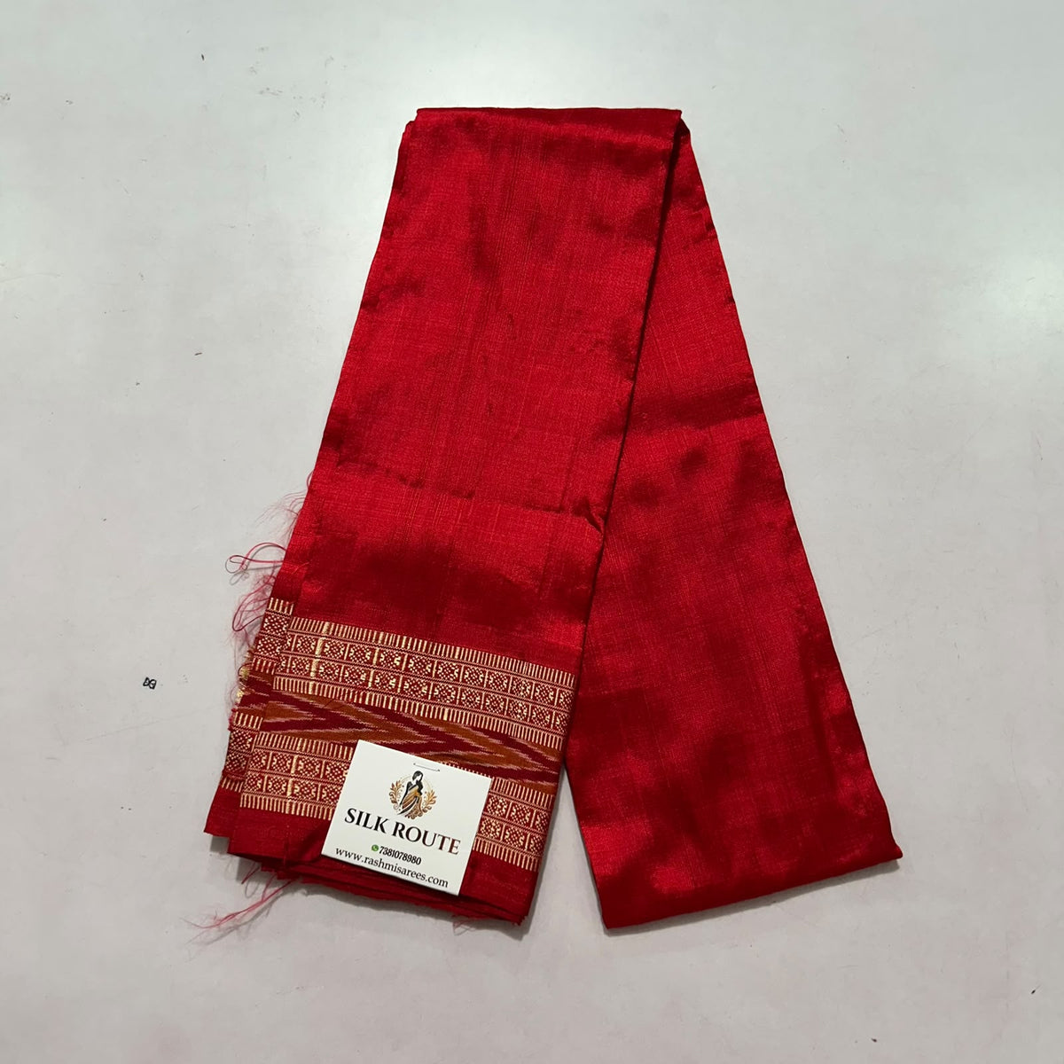 Odisha handloom Pure Silk Khandua Blouse fabric Piece for matching saree