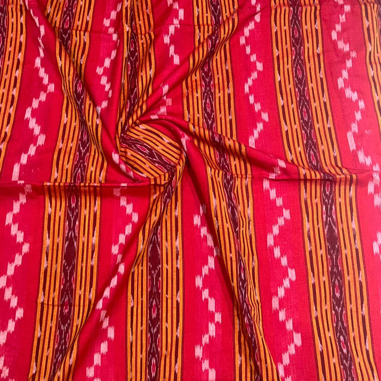 Buy Odisha Sambalpuri ikat handloom pure cotton fabric from sonepur | Authentic Shop