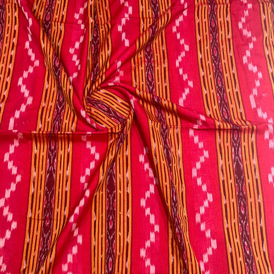 Buy Odisha Sambalpuri ikat handloom pure cotton fabric from sonepur | Authentic Shop
